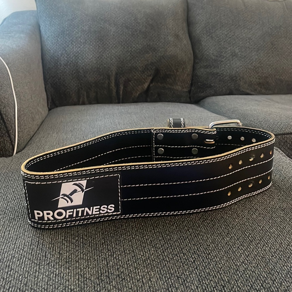 PROFitness Leather Weight Lifting Belt
